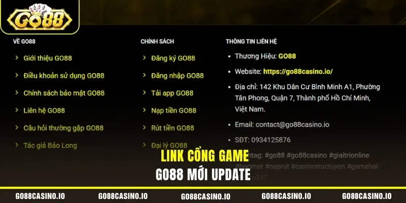 GO88 11 Link cổng game GO88 mới update